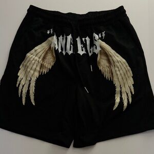 Black Angel Wings Men Shorts